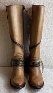 Cuadra Designer Leather Equestrian Boots by Brown Women Size 6 #35105